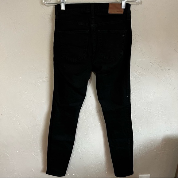 Madewell Black 9 in High Risw Skinny Denim Jeans - Picture 5 of 9